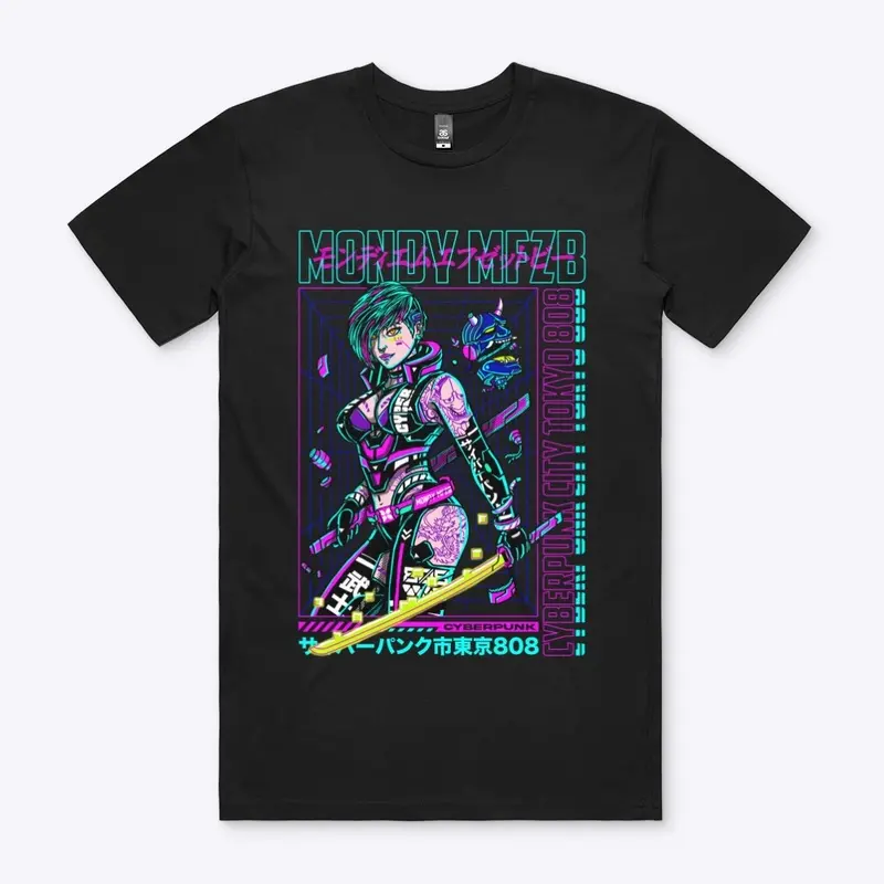 Cyberpunk City Tokyo 808 👾 T-Shirt